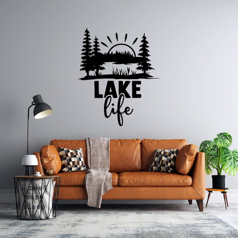 Lake House Wall Decal Lake House Quote Wall Sticker Lake Etsy