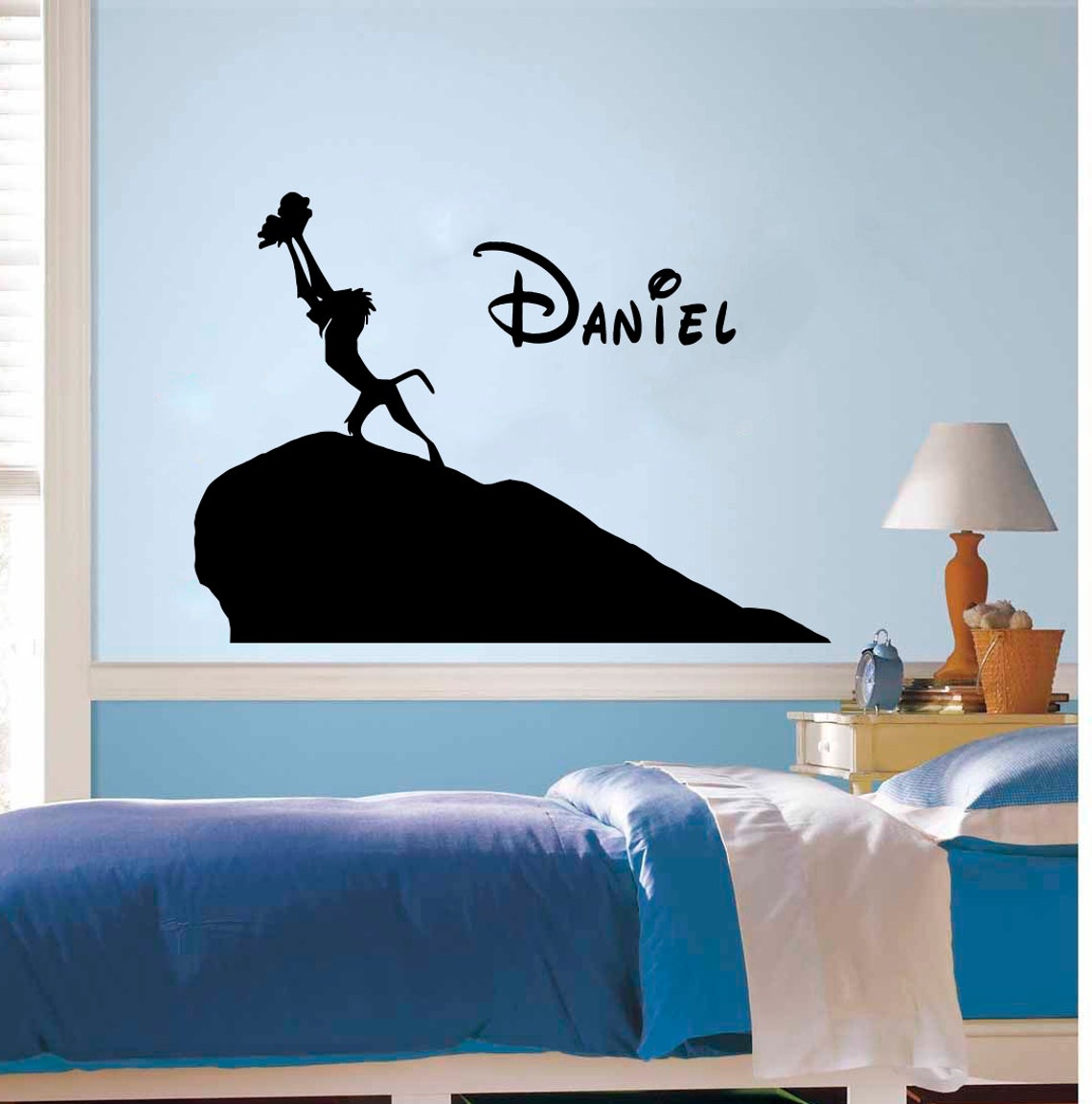 The Lion King Disney Cartoon Wall Decal Simba Lion Nursery Etsy