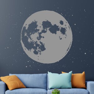 Full Moon Stars Constellation Wall Decal Animal Stars Wall Sticker Sky ...