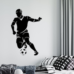 Soccer Wall Decal | Soccer Player Wall Sticker | Soccer Wall Decor | sc26