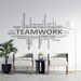 Office Wall Decal Teamwork Quote Wall Sticker Office Decor - Etsy