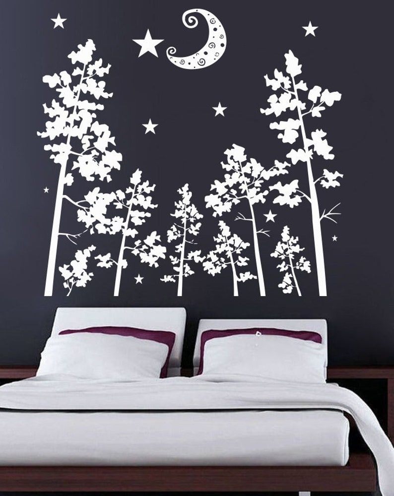 Tree Wall Decal Tree Branch Wall Sticker Tree Wall Decor T422 Etsy