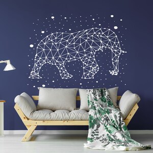 Sticker mural constellation étoiles éléphant Sticker mural étoiles animal art mural ciel C08