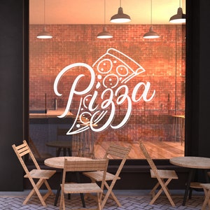 Pizza Wall Decal | Vinyl Sticker for Pizzeria | Decorations for Italian Restaurant P18