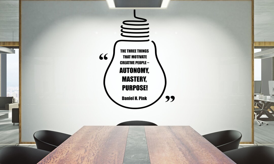 Office Wall Decal Teamwork Quote Wall Sticker Office Decor Inspire ...