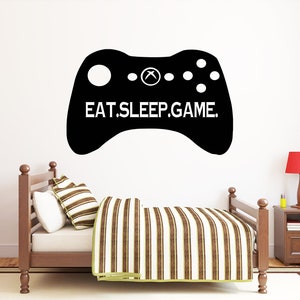 Gamer Wandtattoo Videospiele Wandsticker Controller Wandtattoo Gaming Zimmer Wandkunst vg003