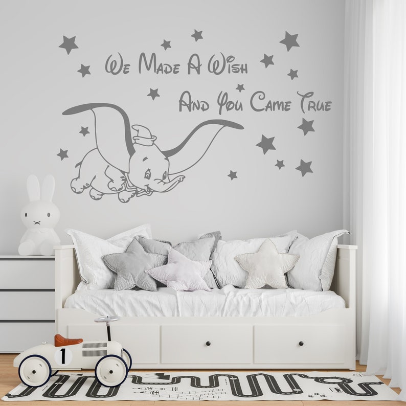 Dumbo Elephant Wall Decal Dumbo Wall Sticker Nursery Wall Etsy