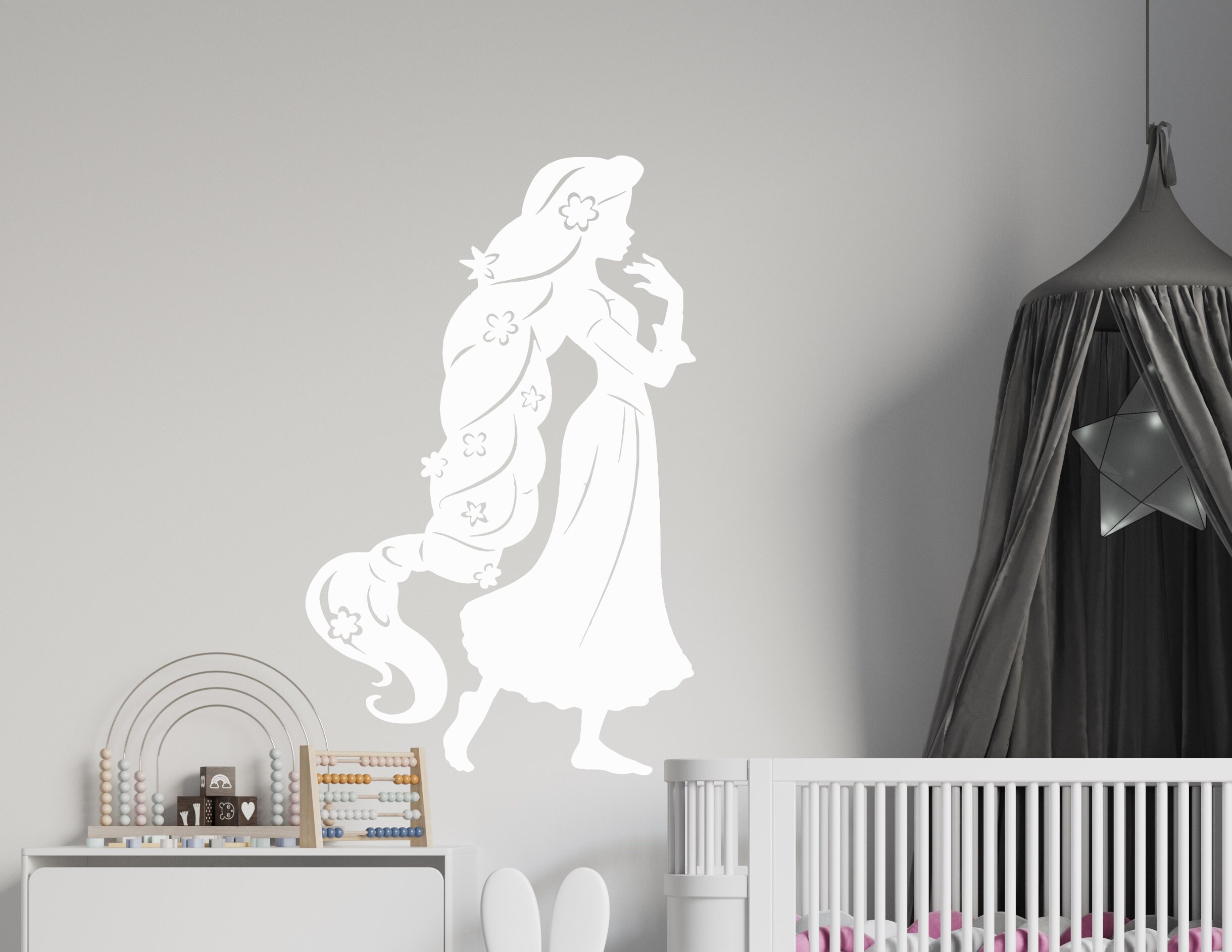 Rapunzel Wall Decal: Tangled Princess Decor for Girls Room DP17 - Etsy