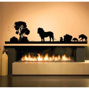 Africa Wall Decal Vinyl Stickers African Wild Pride Animals Home Interior Design Art Office Murals African Women  Handmade t1435