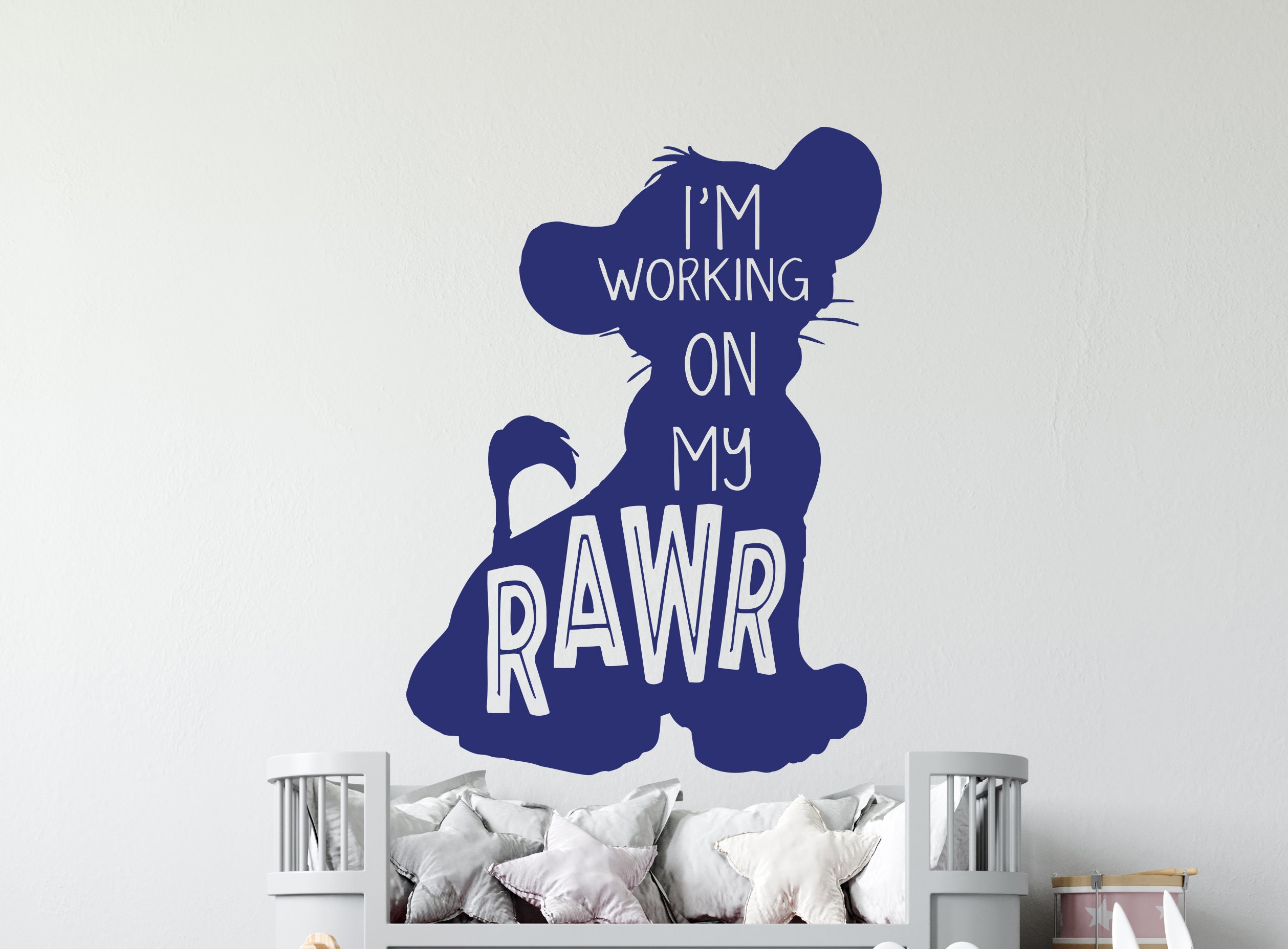 Lion King Wall Decal Simba Lion Nursery Wall Decor wall decal Etsy