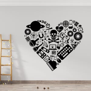 Science Wall Decal Science Class Wall Decor School Wall Sticker Chemistry Physics Biology Wall Decals 1843