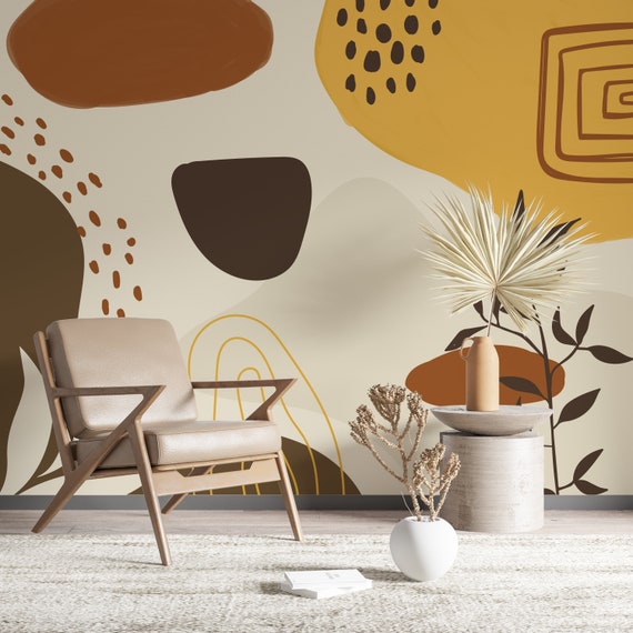 Boho peel on sale and stick wallpaper