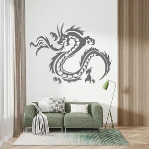 Dragon Wall Sticker Removable Dragon Vinyl Decal for Kids’ Room Game Room Decor  4643
