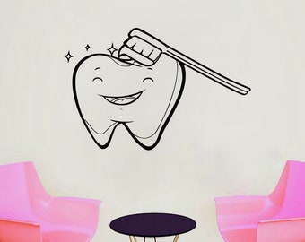 Dental Clinic Wall Decal | Dental Wall Sticker | Dental Clinic Wall Décor | Tooth wall decal 1296