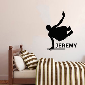 Personalized Name | Parkour Wall Decal | Parkour Wall Sticker | Parkour Wall Decor 2600