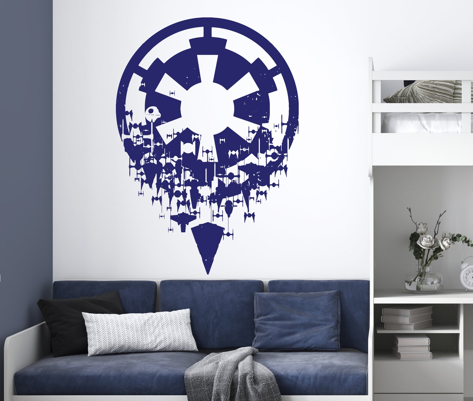 Star Wars Wall Decal Star Wars Wall Sticker Death Star Wall Decal Jedi
