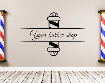 Barber Shop Wall Decal | Barber Shop Wall Sticker | Barber Shop Wall Decor BSH22