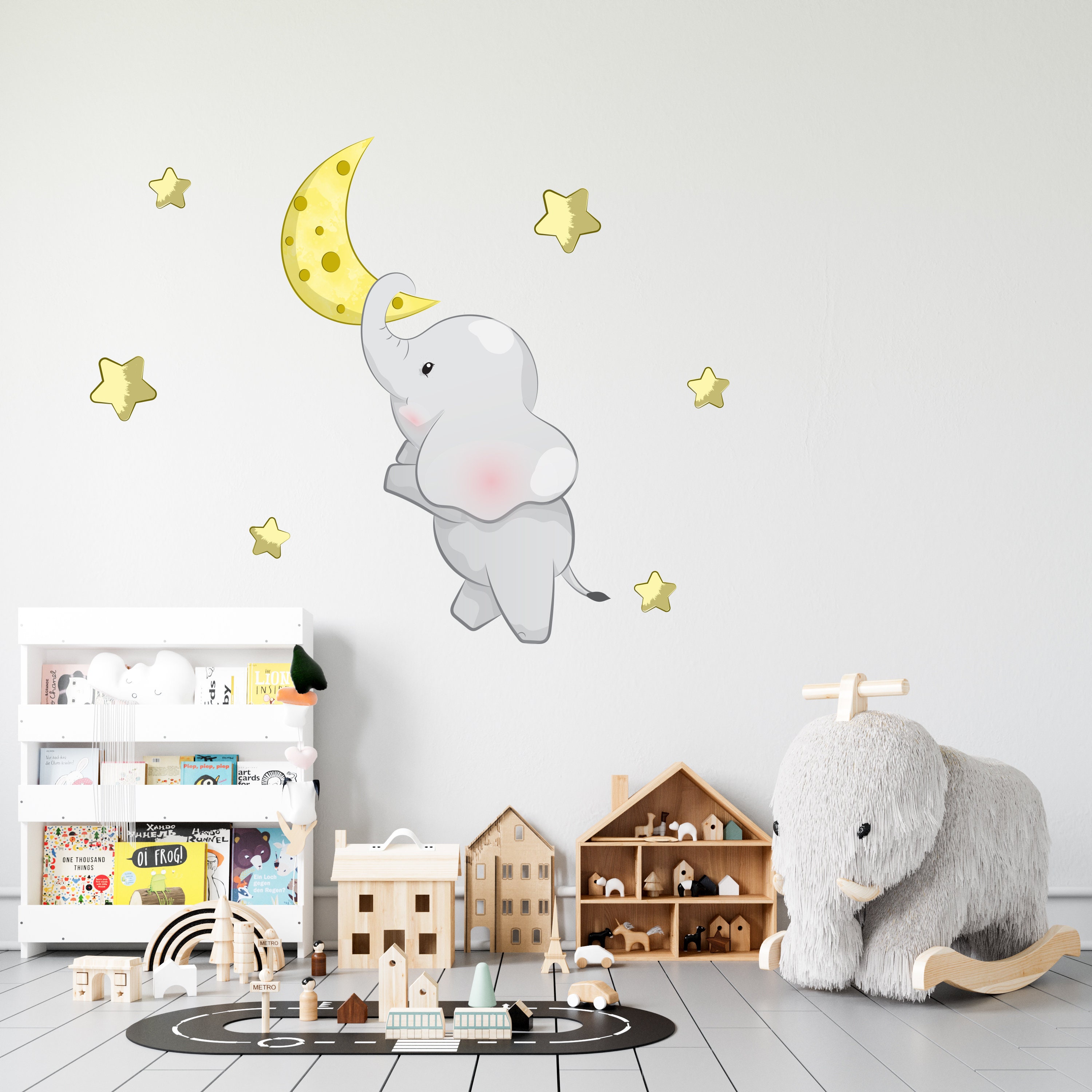Cute Baby Elephant Wall Decal for Kids Nursery Elephant Wall Etsy