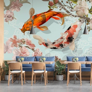 Papel tapiz autoadhesivo de tela extraíble para restaurante japonés, papel tapiz autoadhesivo para pared, PW169