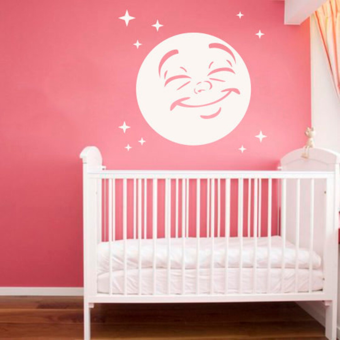 Sky Decor Moon & Stars Wall Decal Clouds Wall Decal Nursery - Etsy