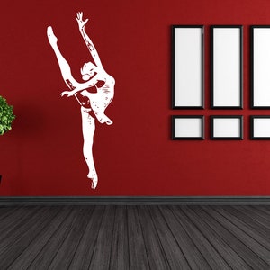 Ballett Wandtattoo | Ballerina Wandaufkleber | Tanz-Wanddekor 1585