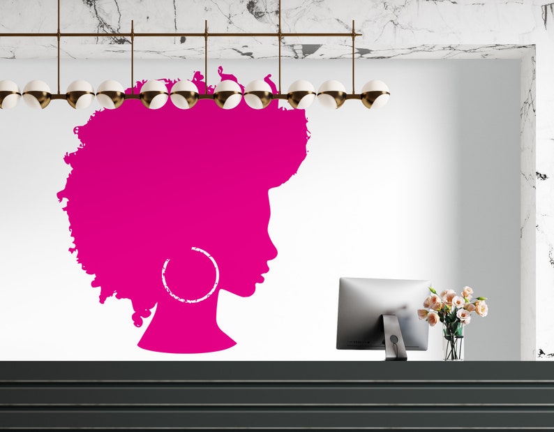 Beautiful African Girl Wall Decal African Woman Wall Sticker Etsy