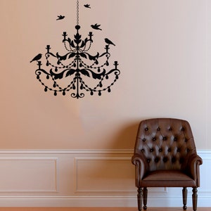 Chandelier Wall Decal | Chandelier Wall Decor | Chandelier Wall Sticker 1813
