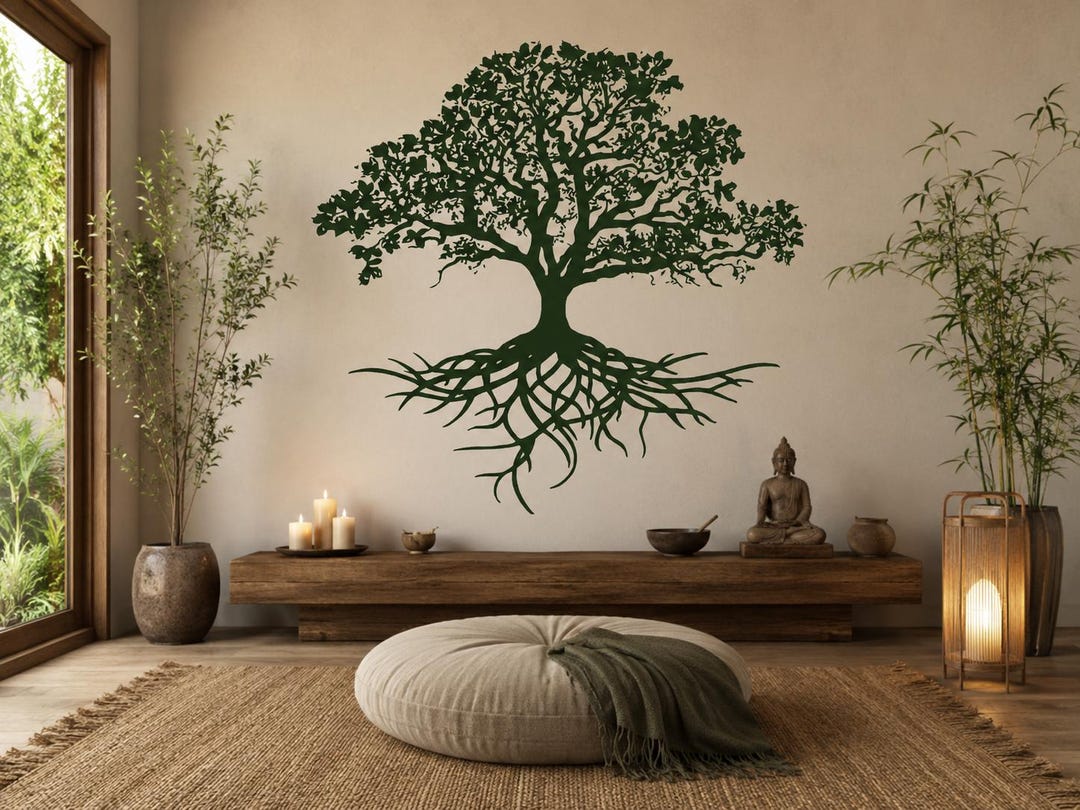Tree of Life Wall Decal: Removable Vinyl Wall Art 1194b - Etsy 日本