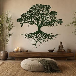 Baum des Lebens Wandtattoo: Abnehmbare Vinylwandkunst 1194b