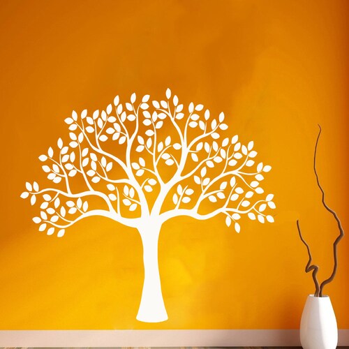 Tree Wall Decal Tree Branch Wall Sticker Tree Wall Decor 1234 Etsy