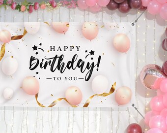 Birthday Bliss Banner | Full Color Vinyl Party Decoration | BN2