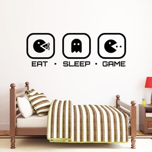 Calcomanía de pared para gamers, calcomanía de pared para videojuegos, calcomanía de pared para controlador, arte de pared para sala de juegos 433re