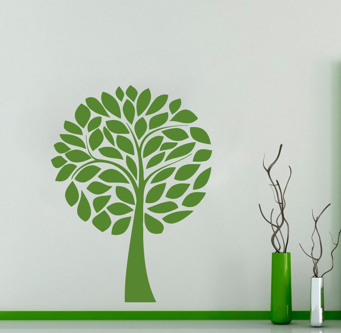 Tree Wall Decal: Nature Inspired Vinyl Sticker 1236 - Etsy