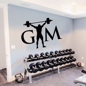 Fitness Wall Decal | Workout Wall Decal | Gym Wall Decor | Motivational Quote Wall Decal t737