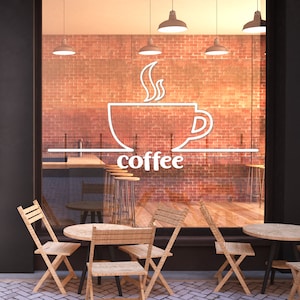 Coffee Wall Decal | Coffee Beans Wall Sticker | Coffee Wall Decor CF27