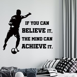 Soccer Wall Decal | Soccer Player Wall Sticker | Soccer Wall Decor | sc15