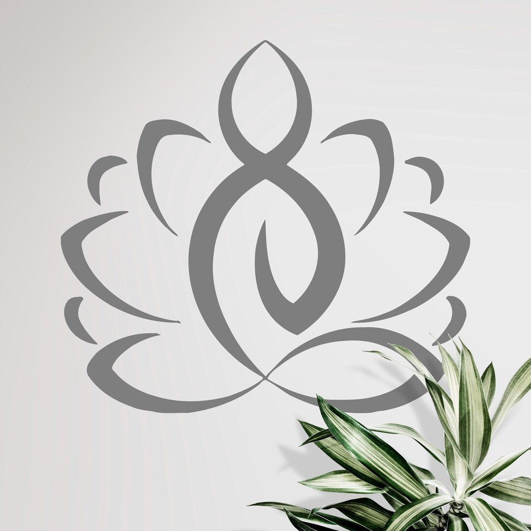 Yoga Wall Decal | Yoga Pose Wall Decal | Lotus Mandala Wall Decor ...