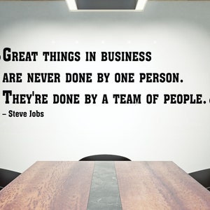 Office Wall Decal Teamwork Quote Wall Sticker Office Decor Inspire Office Quote Motivation Idea Wall Art 2130re