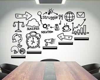 Teamwork Quote Vinyl Wall Decal: Office Decor 2137re