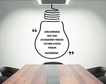 Teamwork Quote Wall Decal: Inspire Office Decor 2393re