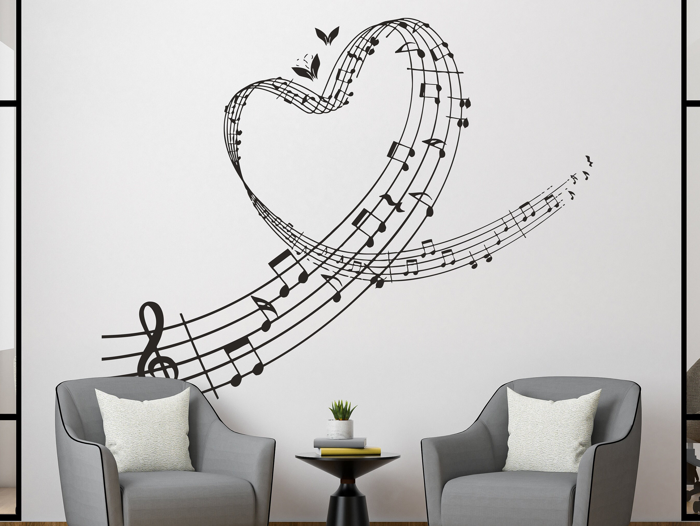 Music Notes Wall Decal Music Wall Decor Music Instrument Wall - Etsy Music Notes Wall Decal Music Wall Decor Music Instrument Wall - Etsy