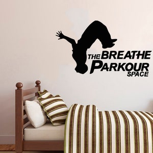 Parkour Wall Decal | Parkour Wall Sticker | Parkour Wall Decor 2611