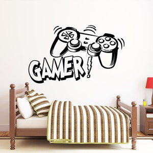 Gamer Wall Decal: Video Game Controller Wall Art, 422re