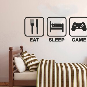 Gamer Wall Decal | Video Games Wall Sticker | Controller Wall Decal | Gaming Room Wall Art 2913