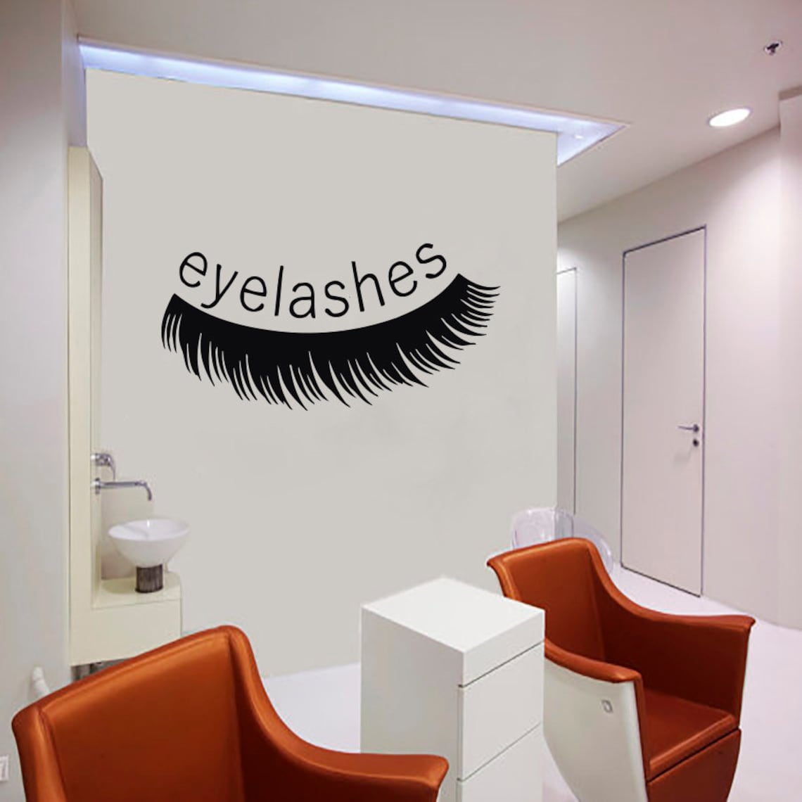 Eyelash decals Eyelashes Wall Decal Window Sticker Beauty Etsy
