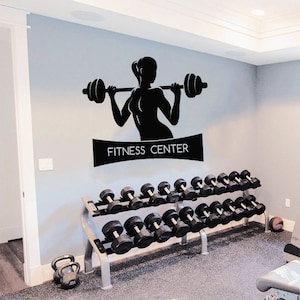 Fitness Wall Decal | Workout Wall Decal | Gym Wall Decor | Motivational Quote Wall Decal t753