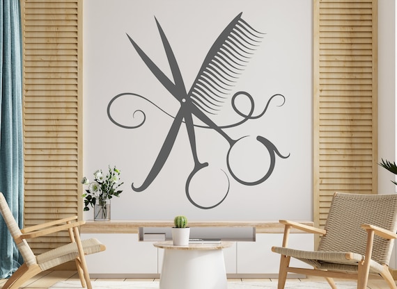 Papier Peint Autocollant Amovible 3D - Brosse De Salon De Coiffure N12234
