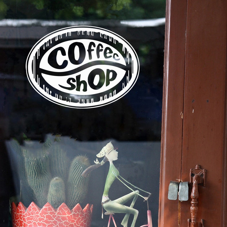 Coffee Wall Decal Coffee Beans Wall Sticker Coffee Wall Etsy