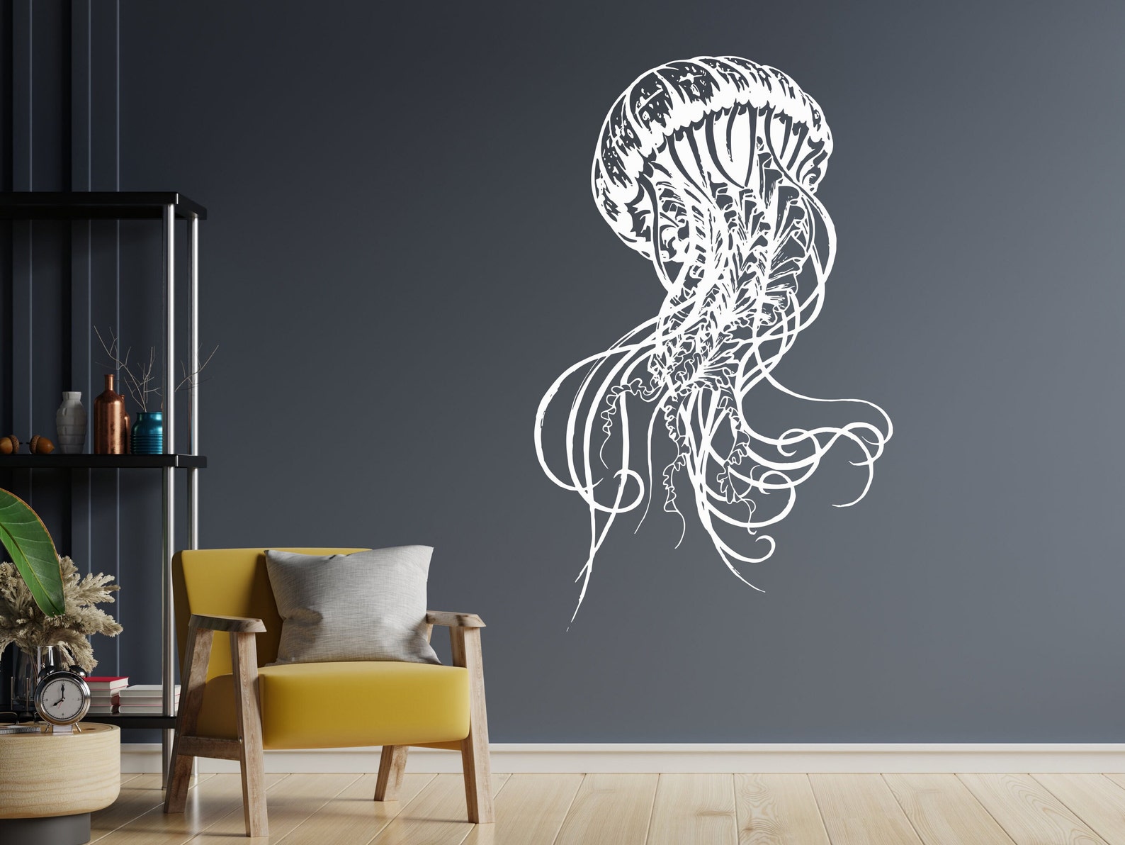 Jellyfish Wall Decal Jellyfish Wall Sticker Jellyfish Etsy