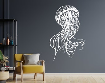 Jellyfish Wall Decal | Jellyfish Wall Sticker | Jellyfish Bathroom Wall Decor J012